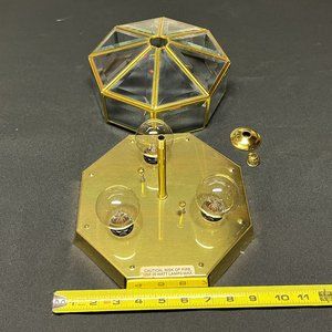 3-Light Polished Brass Clear Beveled Glass Traditional Indoor Outdoor 9-3/4" Flu